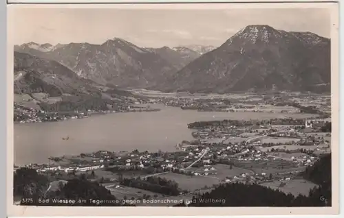 (16943) Foto AK Bad Wiessee, Tegernsee, Bodenschneid, Wallberg 1949