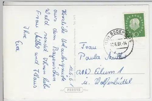 (16923) AK Bayerisch Eisenstein, Mehrbildkarte 1961