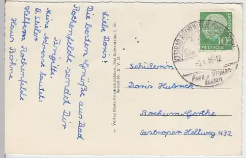 (16820) AK Bad Rothenfelde, Mehrbildkarte 1956