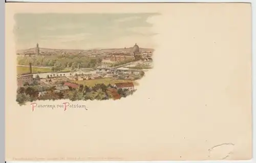 (16789) AK Potsdam, Panorama, Litho um 1900