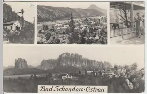 (16774) Foto AK Ostrau, Bad Schandau (Sächs. Schweiz), 1967, Sonderstempel