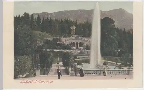 (16760) AK Ettal, Schloss Linderhof, Terrasse, vor 1905