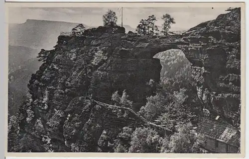 (16727) AK Prebischtor, Böhm. Schweiz, gel. 1935