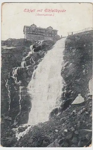 (16720) AK Riesegebirge, Elbfall, Elbfallbaude, vor 1945