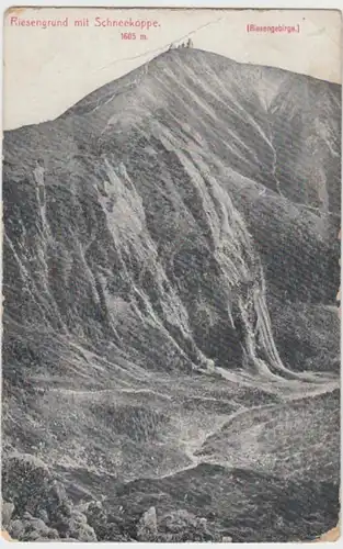 (16708) AK Riesegebirge, Riesengrund, Schneekoppe, vor 1945