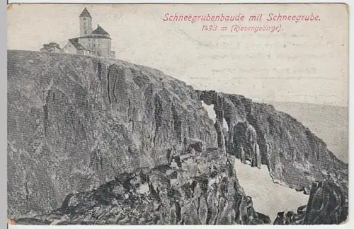 (16706) AK Riesengebirge, Schneegrube u. Baude, vor 1945