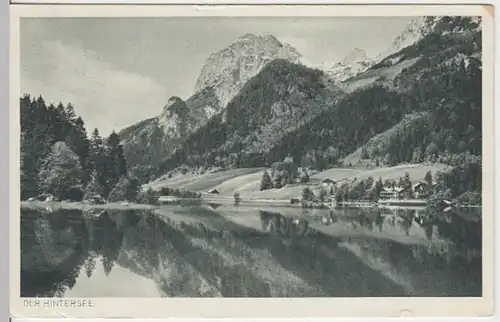 (16705) AK Ramsau b. Berchtesgaden, Hintersee, Mühlsturzhörner, gel. 1938