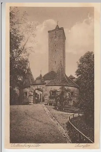 (16695) AK Rothenburg o.d. Tauber, Burgtor, vor 1945