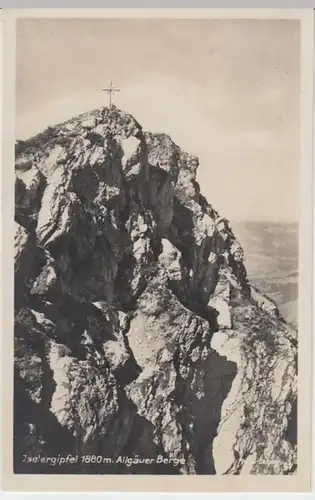 (16689) Foto AK Iseler, Gipfel, gel. 1931