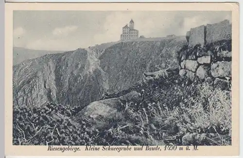 (16686) AK Riesengebirge, Kl.Schneegrube u. Baude, vor 1945