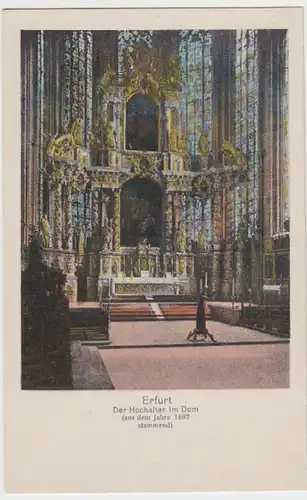 (16681) AK Erfurt, Dom, Hochaltar 1921