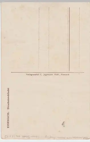 (16674) AK Eisenach, Th., Drachenschlucht 1929