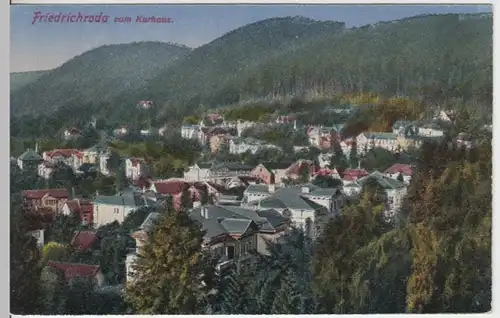 (16671) AK Friedrichroda, Panorama vom Kurhaus, vor 1945