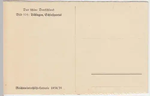 (16667) AK Tübingen, Schlossportal 1934/35