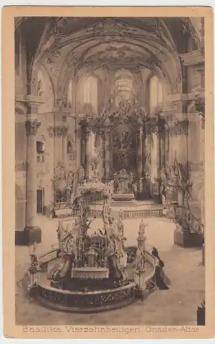 (16663) AK Vierzehnheiligen, Bad Staffelst., Basilika, Gnadenaltar, vor 1945