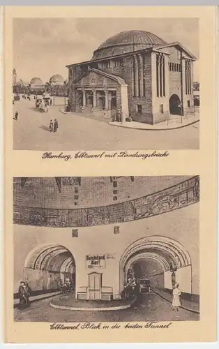 (16647) AK Hamburg, Elbtunnel, Landungsbrücke, vor 1945