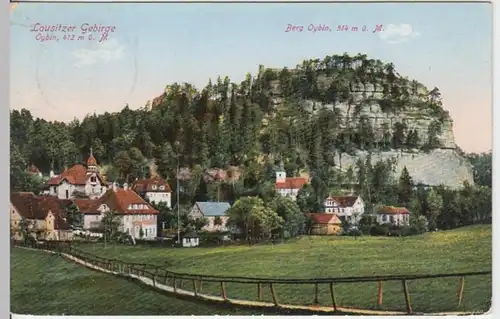 (16627) AK Oybin (Zittauer Gebirge), Ortsansicht 1935