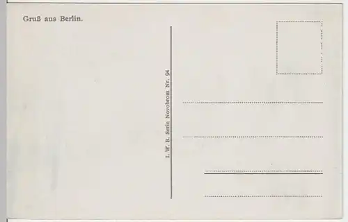 (16603) AK Gruß aus Berlin, Funkturm, Reichstag, Schloss, Dom, vor 1933