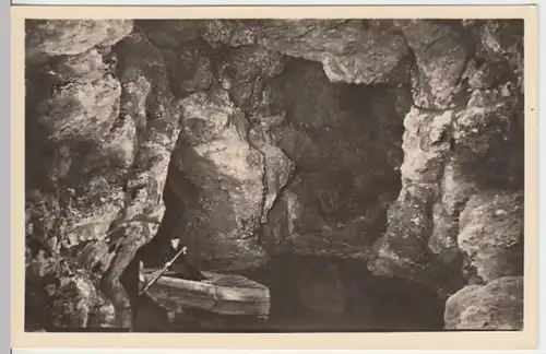 (16595) Foto AK Schweina, Altensteiner Höhle, "Am See" 1958