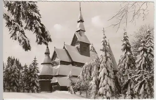 (16580) Foto AK Hahnenklee-Bockswiese, Gustav Adolf Kirche 1963