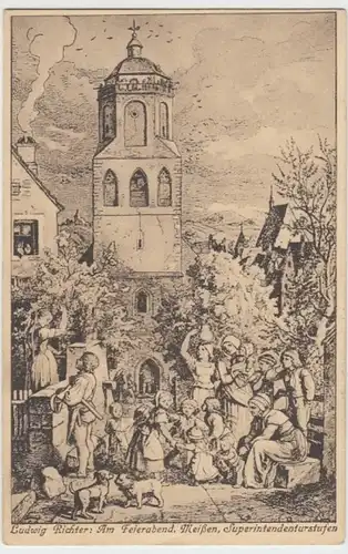 (16537) Künstler AK: L.Richter: "Am Feierabend", Meißen, Superintendentur 1930