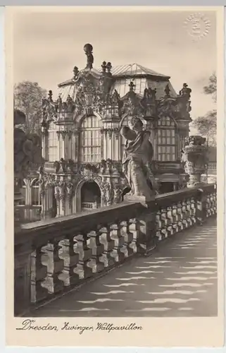 (16530) Foto AK Dresden, Zwinger, Wallpavillon 1939