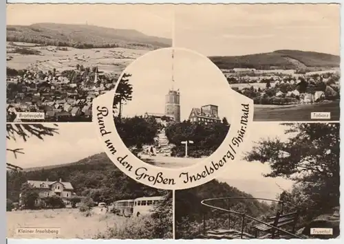 (16496) Foto AK Gr. Inselsberg, Brotterode, Tabarz, Trusetal 1962