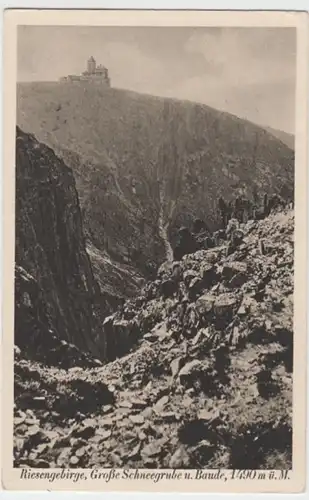 (16495) AK Riesengebirge, Gr. Schneegrube u. Baude, vor 1945