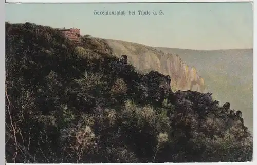 (16483) AK Bodetal bei Thale, Hexentanzplatz 1912