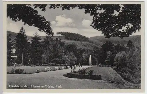 (16432) AK Friedrichroda, Park, vor 1945