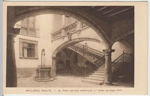 (16415) AK Mallorca, Patio barroco mallorquin 1932