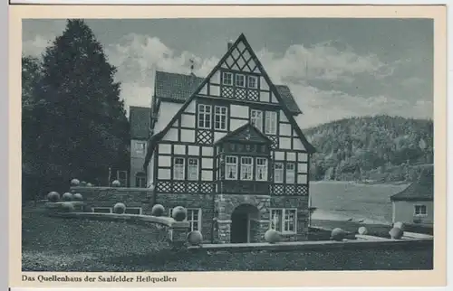 (16402) AK Saalfeld, Quellenhaus der Heilquellen, vor 1945