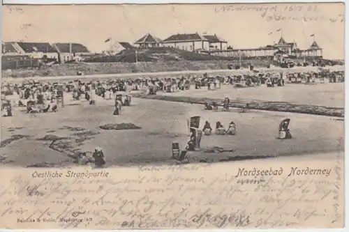 (16340) AK Nordseebad Norderney, Oststrand 1902