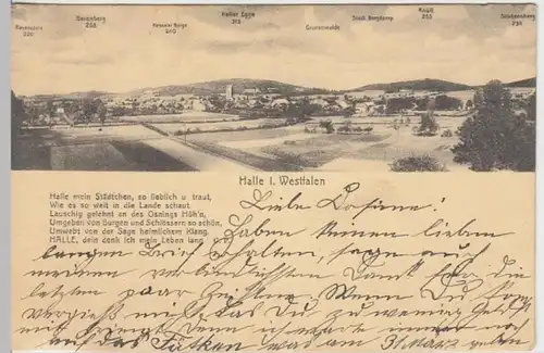 (16337) AK Halle (Westfalen) 1908