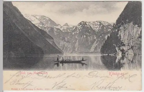 (16266) AK Schönau am Königssee, Blick vom Malerwinkel 1903