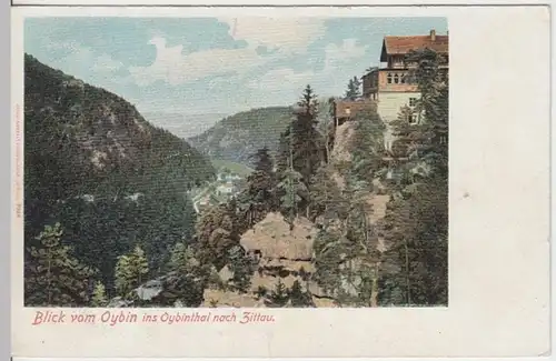 (16231) AK Oybin (Zittauer Gebirge) mit Oybintal, vor 1905