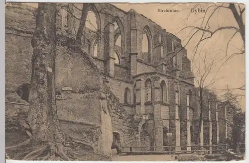 (16230) AK Oybin (Zittauer Gebirge), Kirchruine, Feldpost 1918