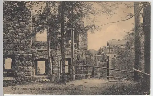 (16228) AK Oybin (Zittauer Gebirge), Kaiserhaus, Bergrestaurant, vor 1945