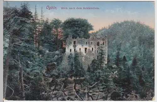 (16222) AK Oybin (Zittauer Gebirge), Refektorium 1916
