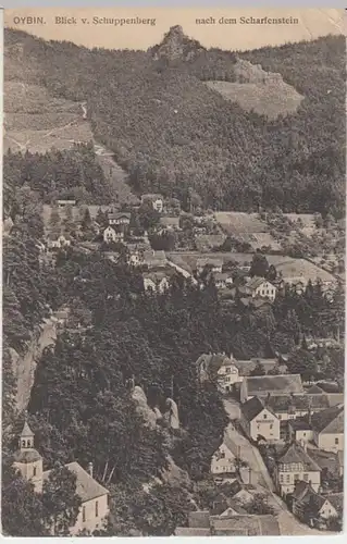 (16220) AK Oybin (Zittauer Gebirge) mit Scharfenstein 1920
