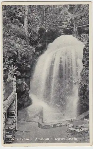 (16212) AK Rathen, Amselfall, Sächsische Schweiz 1942