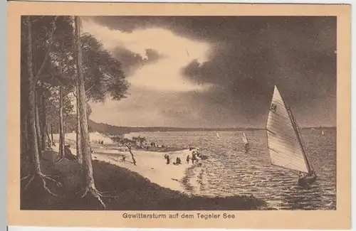 (16129) AK Berlin, Tegeler See, um 1918