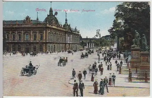 (16123) AK Berlin, Unter den Linden, Zeughaus, Feldpost 1915