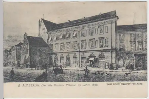 (16117) Künstler AK Rabe, Berlin, Altes Rathaus, vor 1945