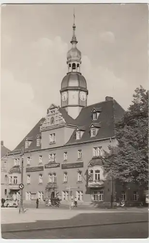 (16104) Foto AK Borna, Rathaus 1961
