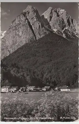 (16085) Foto AK Hammersbach, Grainau, Panorama 1956