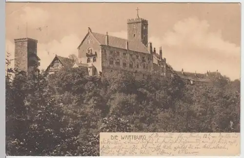 (16053) AK Eisenach Th., Wartburg 1905
