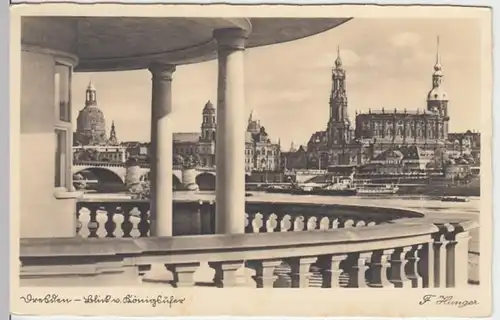 (16045) Foto AK Dresden, Kath. Hofkirche, Schloss, Frauenkirche 1940