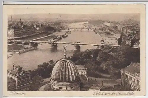 (16043) AK Dresden, Blick von der Frauenkirche 1927
