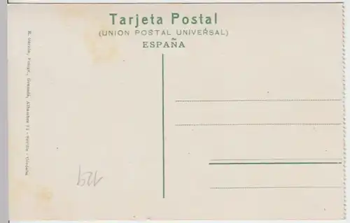 (15981) AK Granada, Spanien, Alhambra, Inneres, vor 1945